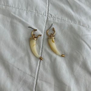 APC Gold Roadie horn earrings